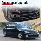2001-2005 Lexus IS300 Sedan & Wagon GR Style Front Bumper Lip Spoiler Gloss Black PP 3PCS