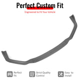 2014-2016 Lexus IS F Sport Sedan IKON 2 Style Front Bumper Lip Lower Spoiler 3PCS Carbon Fiber Print PP
