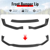 2014-2016 Lexus IS F Sport Sedan IKON 2 Style Front Bumper Lip Lower Spoiler 3PCS Gloss Black PP