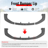 2014-2016 Lexus IS F Sport 4Dr IKON 3 Style Front Bumper Lip Carbon Fiber Print PP