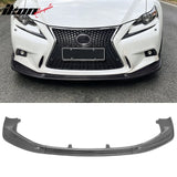 2014-2016 Lexus IS F Sport 4Dr IKON 3 Style Front Bumper Lip Carbon Fiber Print PP