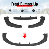 2014-2016 Lexus IS F Sport 4Dr IKON 3 Style 3PCS Front Bumper Lip Matte Black PP