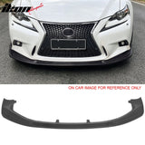 2014-2016 Lexus IS F Sport 4Dr IKON 3 Style 3PCS Front Bumper Lip Matte Black PP