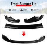 2014-2016 Lexus IS200t IS250 IS300 IS350 F Sport Sedan R Style Gloss Black Front Bumper Lip PP