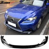 2014-2016 Lexus IS200t IS250 IS300 IS350 F Sport Sedan R Style Gloss Black Front Bumper Lip PP