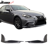 2014-2016 Lexus IS Model TR-D Style Front Bumper Lip Splitters 2PC