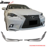 2014-2016 Lexus IS Model TR-D Style Front Bumper Lip Splitters 2PC