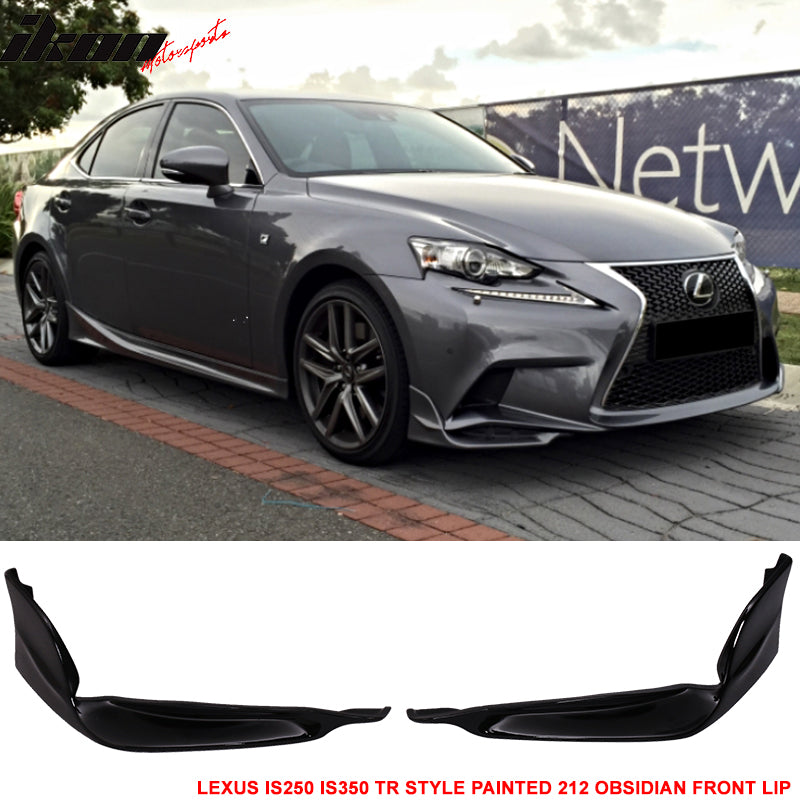 2014-2016 Lexus IS Model TR-D Style Front Bumper Lip Splitters 2PC