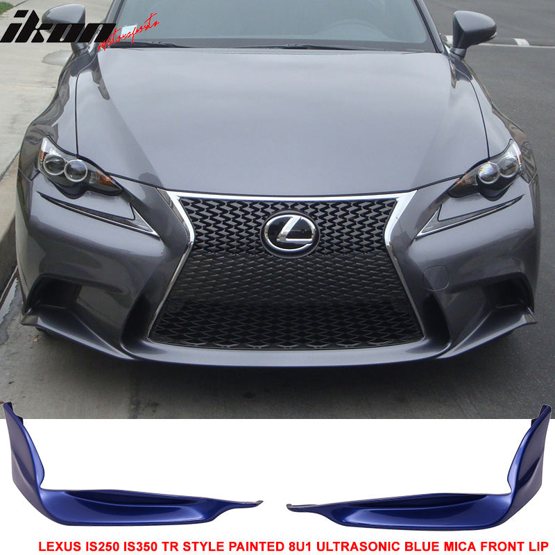 2014-2016 Lexus IS Model TR-D Style Front Bumper Lip Splitters 2PC