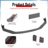 2017-2020 Lexus IS200t IS300 IS350 IKON Style Front Bumper Lip Lower Spoiler 3PCS Carbon Fiber Print PP