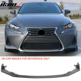 2017-2020 Lexus IS200t IS300 IS350 IKON Style Front Bumper Lip Lower Spoiler 3PCS Carbon Fiber Print PP