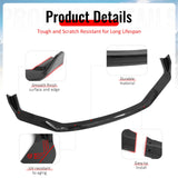 2017-2020 Lexus IS200t IS300 IS350 IKON Style Front Bumper Lip Lower Spoiler 3PCS Gloss Black PP
