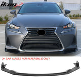 2017-2020 Lexus IS200t IS300 IS350 IKON Style Front Bumper Lip Lower Spoiler 3PCS Gloss Black PP