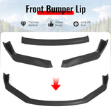 2017-2020 Lexus IS200t IS300 IS350 IKON Style Front Bumper Lip Lower Spoiler 3PCS Matte Black PP