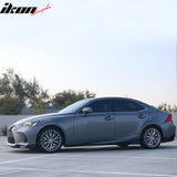 2017-2020 Lexus IS200t IS300 IS350 IKON Style Front Bumper Lip Lower Spoiler 3PCS Matte Black PP
