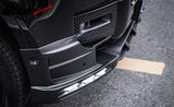 2020-2026 Land Rover Defender 90/110/130 Front Bumper Lip with LED Daytime Running Light IKON V2 Style Gloss Black ABS Spoiler Protector Splitter 4PC