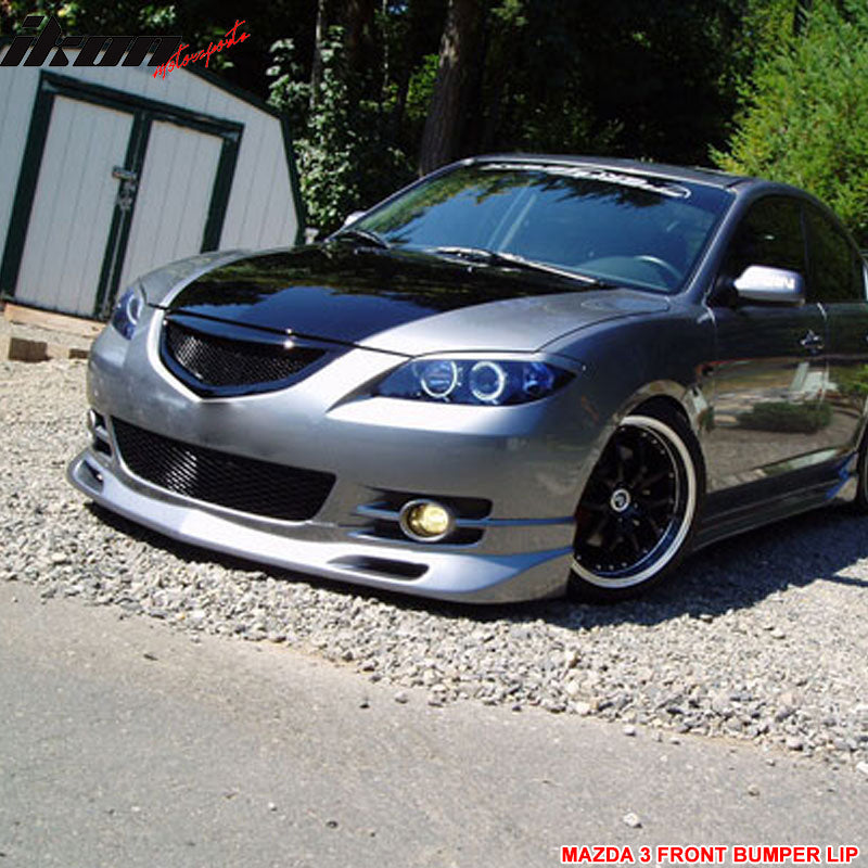 2004-2006 Mazda 3 K Style Unpainted Front Bumper Lip Chin Spoiler PU