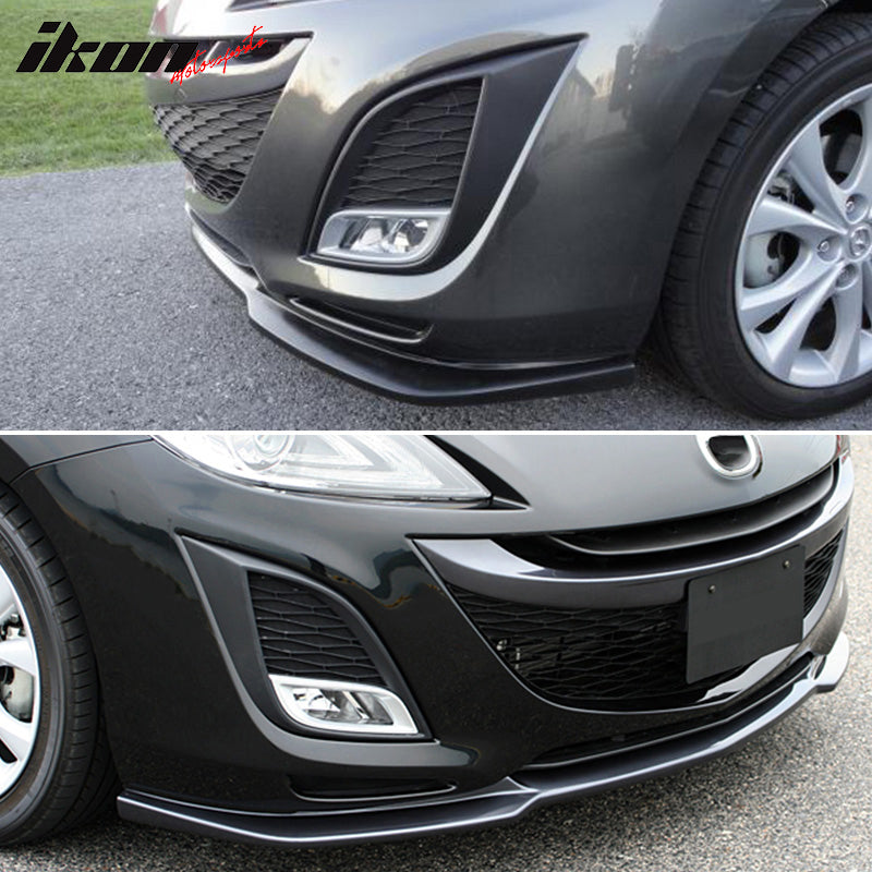 2010-2011 Mazda 3 JDM Style Unpainted Front Bumper Lip Chin Spoiler PU