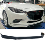 2017-2018 Mazda 3 4Dr 5Dr MK Style Front Bumper Lip Spoiler ABS