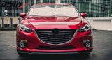2014-2016 Mazda 3 4Dr 5Dr Mazdaspeed Style Front Bumper Lip Spoiler