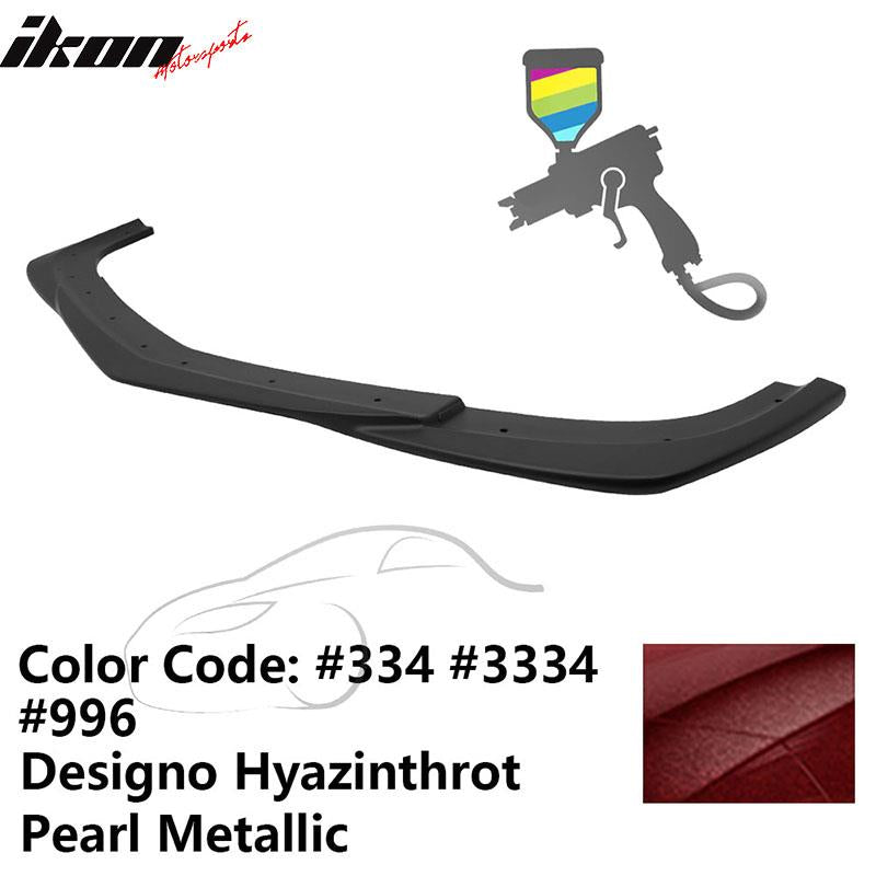 2012-2014 Benz W204 C63 AMG GH Style Painted Front Bumper Lip ABS