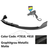 2015-2020 Benz W205 AP Style Painted Front Bumper Lip Spoiler PP