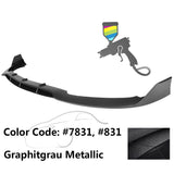 2015-2020 Benz W205 AP Style Painted Front Bumper Lip Spoiler PP