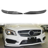 2013-2016 Benz C117 CLA Class Carbon Fiber Front Bumper Lip Aprons