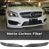 2013-2016 Benz C117 CLA Class Carbon Fiber Front Bumper Lip Aprons