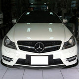 2012-2014 Benz W204 C Class GH Style Gloss Black Front Bumper Lip ABS