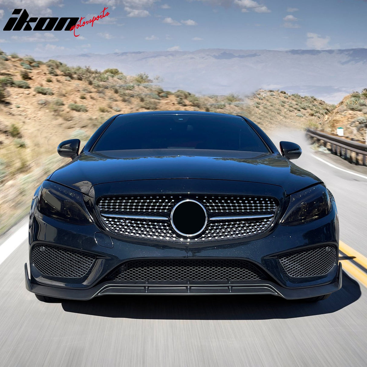 2015-2018 Benz W205 C-Class AMG B Front Lip PP