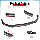 2022-2026 Benz W206 C-Class C200 C300 C43 AMG BR Style Carbon Fiber Print Front Bumper Lip PP