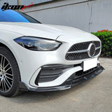 2022-2026 Benz W206 C-Class C200 C300 C43 AMG BR Style Carbon Fiber Print Front Bumper Lip PP