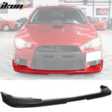 2008-2015 Mitsubishi Lancer EVO X JDM Style Front Bumper Lip PU