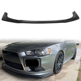 2009-2015 Mitsubishi Lancer RA Unpainted Black Front Bumper Lip PU