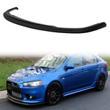 2009-2015 Mitsubishi Lancer STI Unpainted Black Front Bumper Lip PU