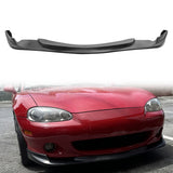 2001-2005 Mazda Miata GV Style Unpainted Black Front Bumper Lip PU