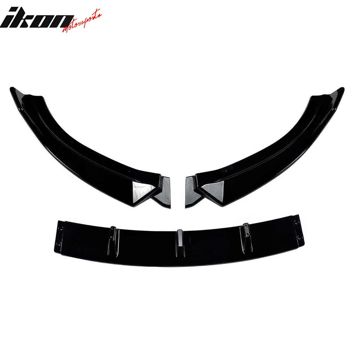 2009-2012 Mazda MX-5 Miata Gloss Black Front Bumper Lip IKON Style Spoiler 3PCS