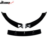 2009-2012 Mazda MX-5 Miata Gloss Black Front Bumper Lip IKON Style Spoiler 3PCS