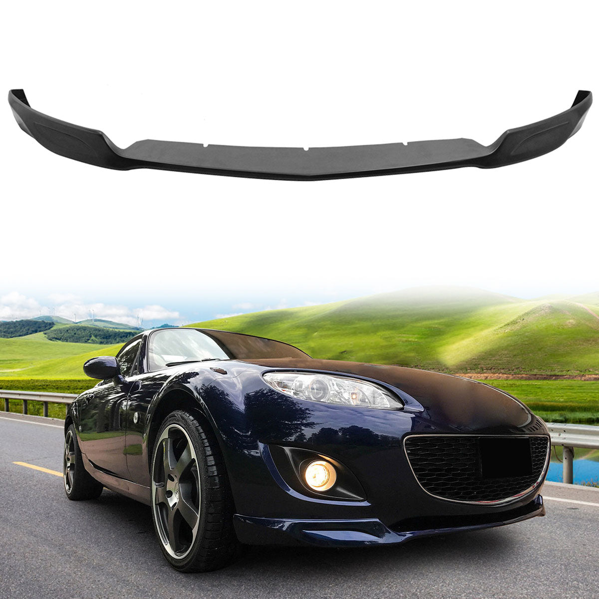 2009-2012 Mazda MX-5 Miata OEM Style Unpainted Front Bumper Lip PU