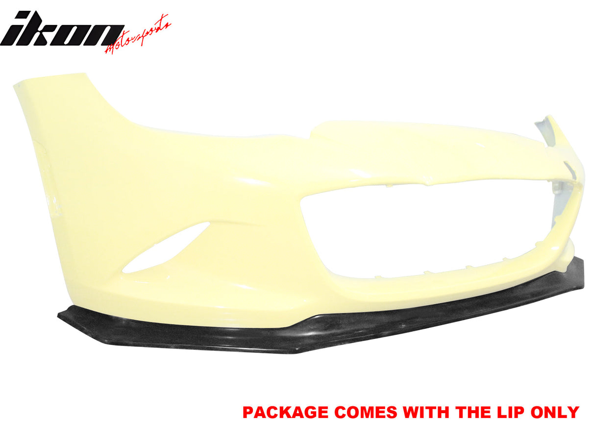 2016-2025 Mazda MX-5 Miata Front Bumper Lip Unpainted PU Spoiler