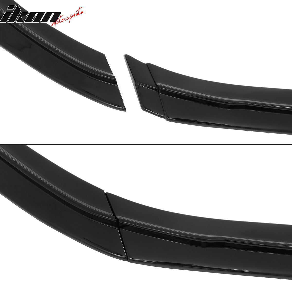2022-2024 Mini Cooper F55 F56 Hardtop JCW Hatchback DAG Style Gloss Black Front Bumper Lip ABS