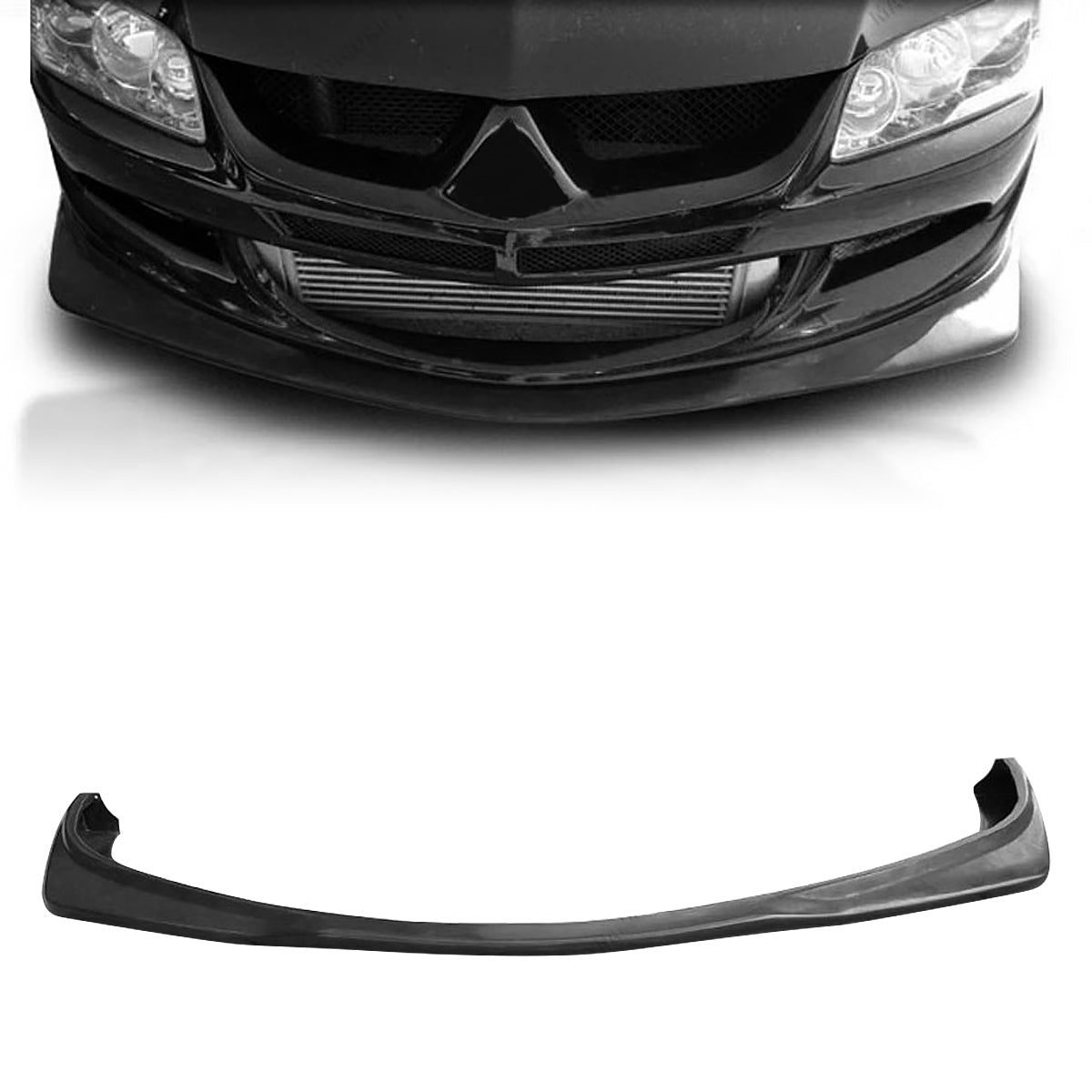 2003-2005 Mitsubishi lancer Evo 8 Vill Front Bumper Lip Spoiler PU