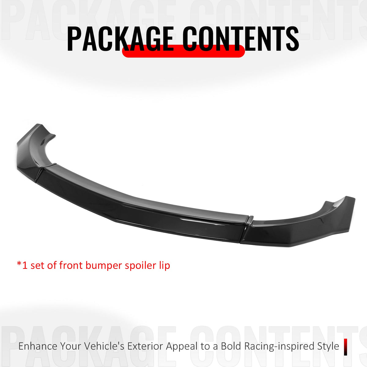 2023-2026 Nissan Z 400Z IKON Style Gloss Black Front Bumper Lip ABS