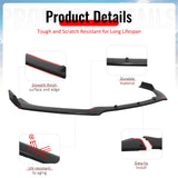 2019-2022 Nissan Altima IK Style Front Bumper Lip Unpainted PU 3PCS