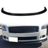 2009-2015 Nissan Maxima MDA Style Unpainted Black Front Bumper Lip PU