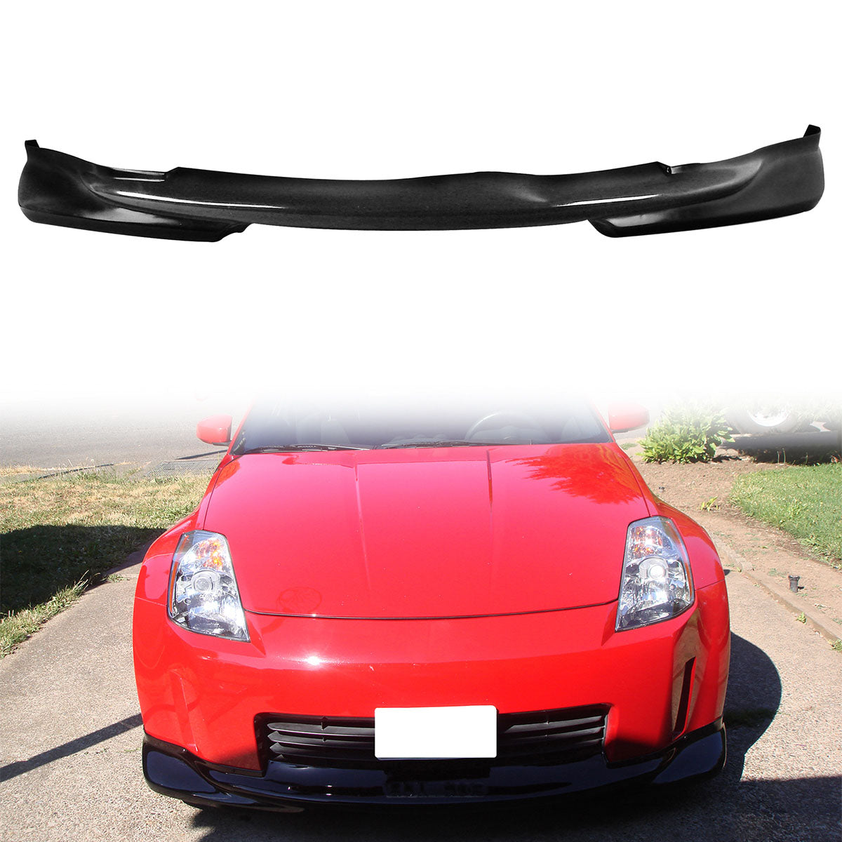 2003-2005 Nissan 350Z Z33 Fairlady Z K Style Front Bumper Spoiler - PU