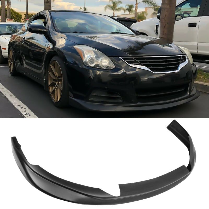 2010-2013 Nissan Altima Coupe V Style Front Bumper Lip Unpainted PU