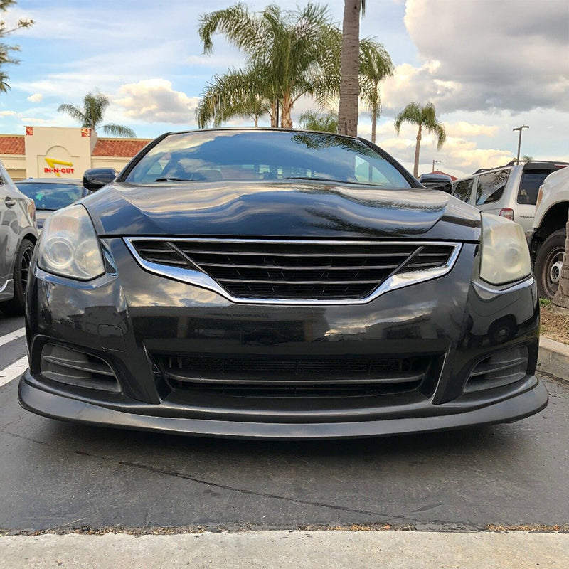 2010-2013 Nissan Altima Coupe V Style Front Bumper Lip Unpainted PU