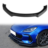 2022-2025 Subaru BRZ JDM 2 Style Matte Black 3PCS Front Bumper Lip PP
